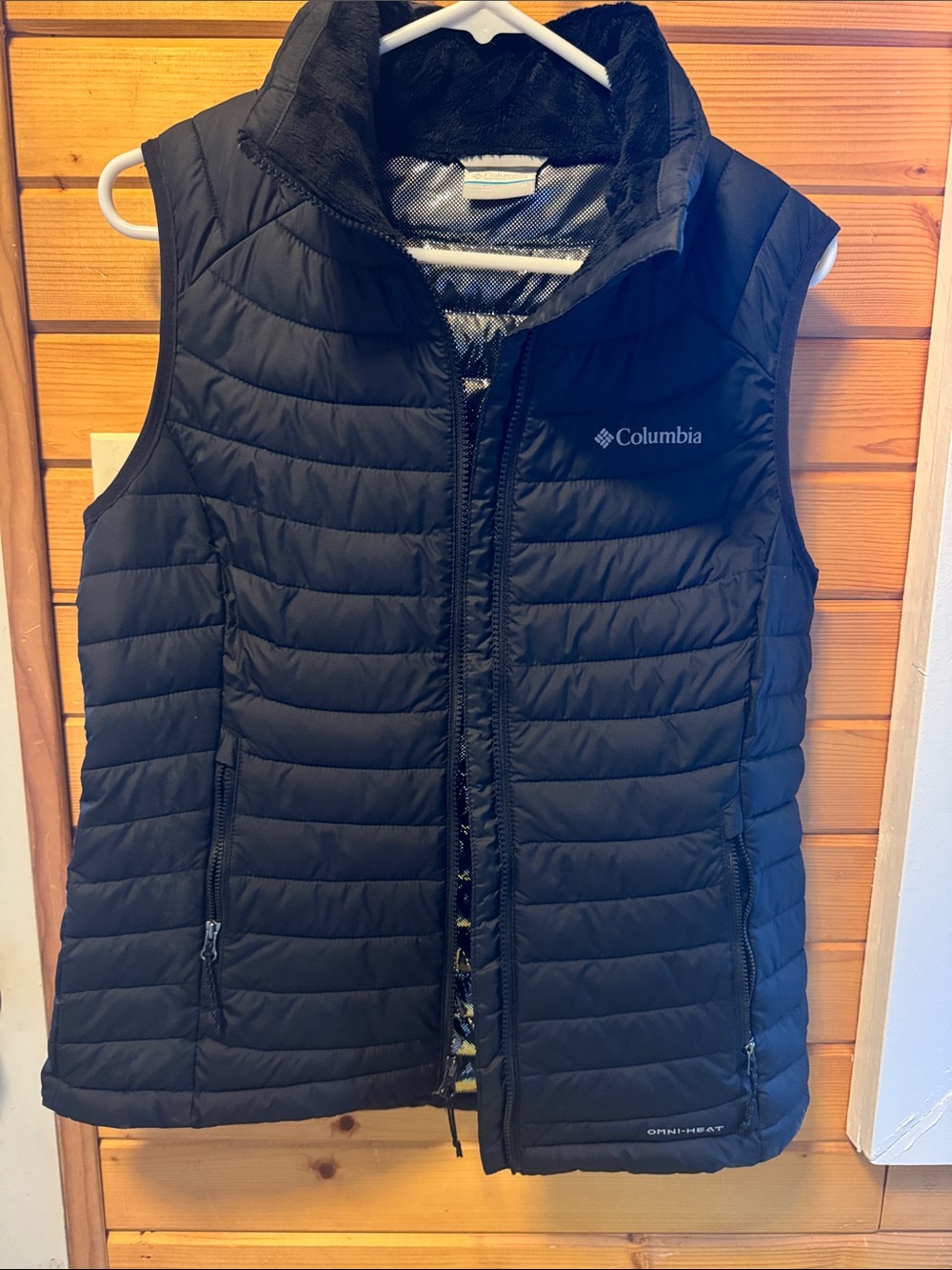 Columbia Black Quilted Omni-Heat Women's Insulated Vest